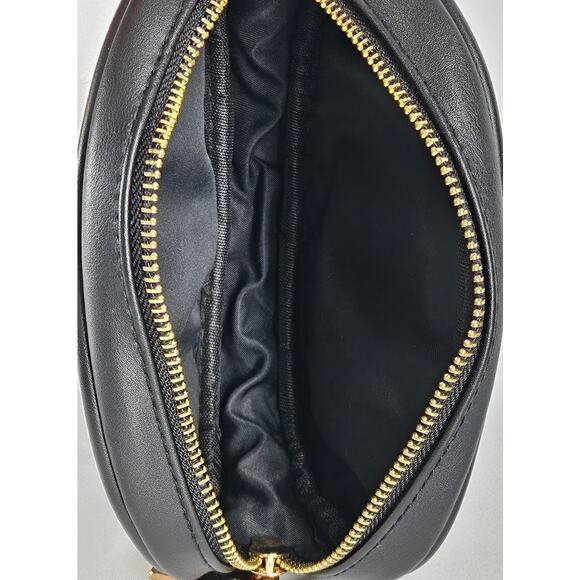 STEVE MADDEN WOMEN'S QUILTED PATTERN LEATHER FANNY PACK WITH BACK BELT LOOPS - Picture 5 of 9